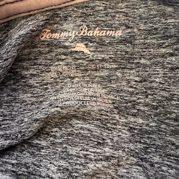 Tommy‎ Bahama Boy's Large (10-12) Gray and Charcoal Hoodie Top - Picture 2 of 5